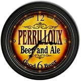 PERRILLOUX 'S Beer and Ale Cascading Pub Wall Clock