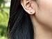 YAN & LEI Sterling Silver 6MM Freshwater Cultured Pearl Button Stud Earrings - Handpicked AAA Quality