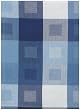 100% Cotton Jacquard Cube Blue Dishtowel 18" X 28" Set / 6