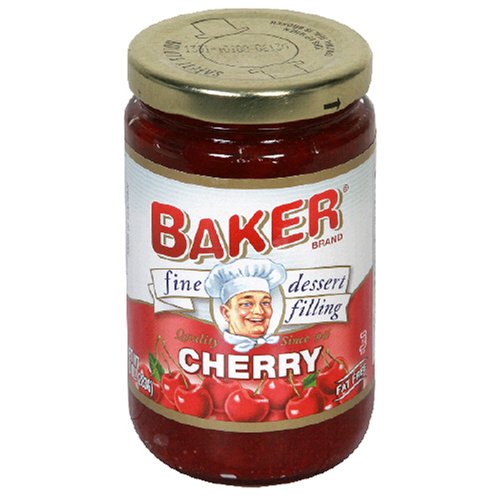 Baker Fine Dessert Filling, Cherry, 10-Ounce Jars (Pack of 8) by Bakers