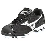  : Mizuno Women's 9-Spike Watley Super Lite SS G2 Cleat,Black/White,5 M