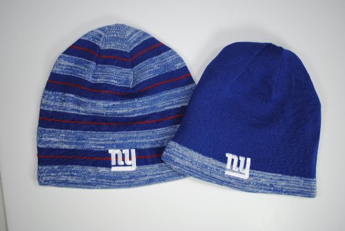Reebok New York Giants Blue Reversible Knit Beanie Cap
