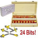 Kitchen & Housewares : Multi-purpose 24-piece Router Bit Set - Tools > Router Bits