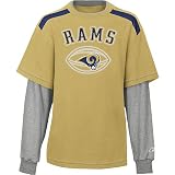Reebok St. Louis Rams Youth Layered Long Sleeve Crew