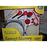 14 INSTRUMENT MUSICAL TOY DRUM SET PLAYSET KIT CHILDREN 