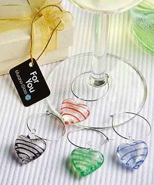 Murano Glass Collection wine glass charms