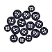 Standard Replacement Shirt Buttons, Navy Blue, 16-pcs (8 front, 4 sleeve, 4 collar)