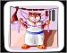 Decorated Mouse Pad with butcher, cat, dogs, hot