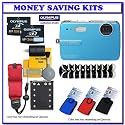 Olympus Stylus 550WP 10MP Waterproof Digital Camera (Blue) + Willoughby's Two (2) 2GB xD Beach/Pool Package