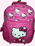 Sanrio Hello Kitty Large Rolling Backpack Bag Luggage Pink