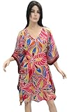 Attractive Looking Multicolor Printed Tube Kaftan Caftan Cover up Tunic XMas Christmas Gift Attractive Looking Multicolor Printed Tube Kaftan Caftan Cover up Tunic XMas Christmas Gift