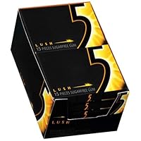 Wrigley's- 5 Lush Gum, 10/15 Piece Packs A Crisp Tropical Sugarfree Gum