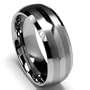 8MM Dome Men's Tungsten Carbide Ring Wedding Band sizes 5 to 15