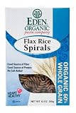 Eden Organic Pasta Spirals, Flaxseed Rice, 12-Ounce Packages (Pack of 6)