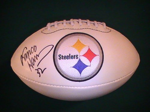 Franco Harris Signed Autographed Football Pittsburgh Steelers Coa