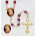 Rose Petal Scented Rosary Divine Mercy