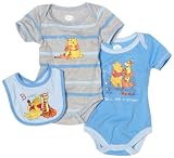 Disney Baby-girls Infant Pooh Creeper and Bib