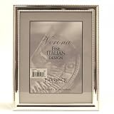 Lawrence Frames Metal Picture Frame Silver-Plate with Delicate Beading