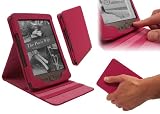 Accessory Village Pink Luxury Lavish BookLover Case & Cover with Stand / Clip on LED Light / Screen Protector For Amazon Kindle Wi-Fi, 6
