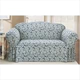 51gj2fwRsVL. SL160  Scroll Classic Fit Sofa Slipcover  Fabric: Brown