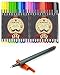 Rumcent PLIN-027 Art Colored Fineliner Sketch Drawing Pen, Drawing & Art Supplies Fine Point Pen,Ink Width 0.4mm, Pack of 24 Assorted Colors