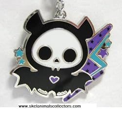 Skelanimals - Diego the Bat Lightning Bolts Necklace