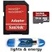 64GB Sandisk Micro SD Micro SDSDQY-064G-U46A SDXC Class 10 Speicherkarte f�r Samsung Galaxy S II(i9100)Galaxy S I9000 Galaxy S3 S III GT - (i9300) Note N7000 + Lights and Energy Micro USB Reader