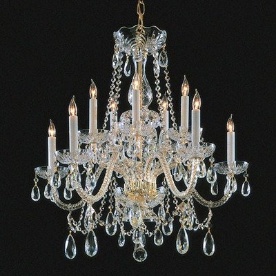 Bohemian 11 Light Candle Chandelier Crystal Type/Finish: Swarovski Spectra/Chrome