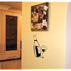 Kitchen Decal Wine Glass and Bottle Wall Art Vinyl Sticker - By SCA ART