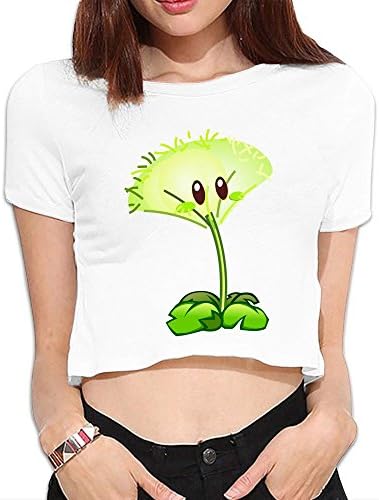 Faktor04 White Dandelion Short Sleeve Sexy Lo Shi T Shirt For Women Size S