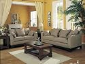 Louis phillipe Sofa and love set in a microfiber suede material