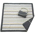 JJ Cole Essentials Blanket - Gray/ Green
