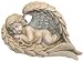 Napco Lying Angel in Wing Garden Statue, 8-1/2-Inch Long