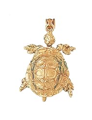 CleverEves 14K Gold Pendant Turtles 3-d moveable 20.1 - Gram(s)