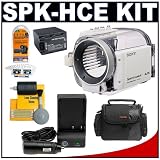 Sony Handycam SPK-HCE Underwater Camcorder Housing Case Sports Pack with Padded Case + Battery and Charger + Accessory Kit for DCR-SR45, SR220D, SR220, SR65, SR85, DVD610, DVD710, DVD810, HC52, HC9, HDR-CX500V, CX520V, SR11, SR12, SR8 & UX10