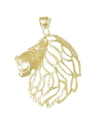 CleverEves 14K Gold Pendant Lion Head 5.3 - Gram(s)
