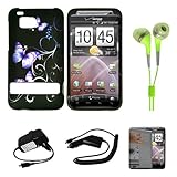 Purple Flower Durable 2 Piece Protective Crystal Hard Shield Guard Cover Ca ....