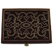 Wooden Jewellery Box with Brass Metal Inlay Gift for Her