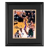 Andrew Bynum Autographed Framed Layup 8 x 10 Photograph from Upper Deck Authenticated