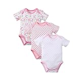 半袖 3枚セットボディスーツ ロンパース　出産祝い　男の子　女の子　ボディ肌着　ボディスーツ　ベビー服color 4