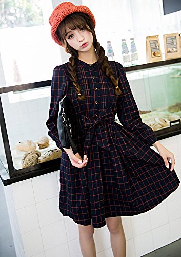 ワンピース チェック 千鳥格子 タータンチェック 格子 ブラウス アウター コート ブルゾン 長袖 チュニック エレガンス キュート カジュアル パーティ ２次会 レディース 秋物 冬物 可愛いスカーフ付き R257