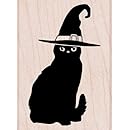 Hero Arts Halloween Cat Woodblock Stamp