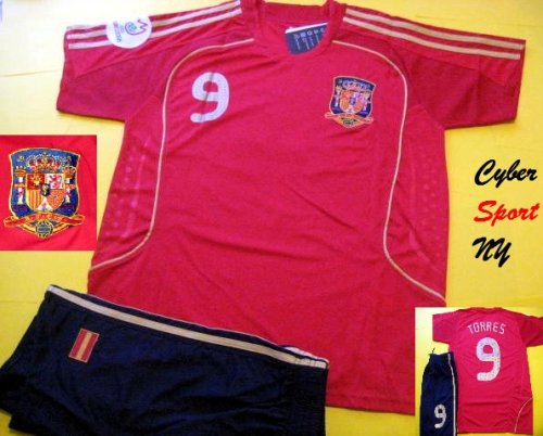 Buy Spain Soccer Jersey Torres Euro 08 Champions Adult and Children Sizes by CyberSportNY