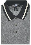 Basket Weave Short Sleeve Jacquard Polo ( Black )