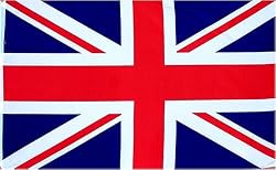 British Union Jack (UK Great Britain) Country Flag: 3x5ft poly
