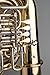 Tempest Agility Winds CC Tuba 5 Rotary Valves Brass with Nickel Silver Trim Case with Wheels
