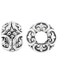 Storywheel® Fleur De Lis Bead/ Charm in 925 Sterling Silver