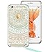 iPhone 6 Case, ESR iPhone 6 /6s Case Hybrid [Shock Absorbing] TPU Bumper +[Scratch Resistant] Hard Back Cover Clear with Design Protective Case for iPhone 6s / 6-Dream Catcher - Mint Mandala