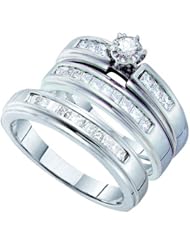 0.50CT CENTER ROUND DIAMOND TRIO SET
