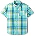 Crazy 8 Kid Boy Turquoise Plaid Woven Shirt